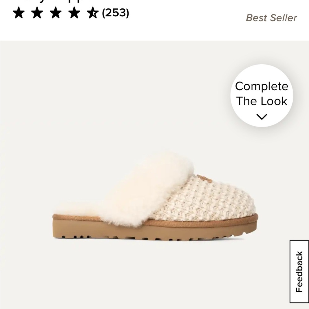 UGG Cream Cozy slipper